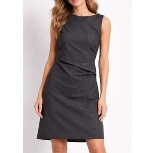 Collusion Women's Black Tailored Asymmetric Hem Back Zip Mini Dress Size 6 NWT